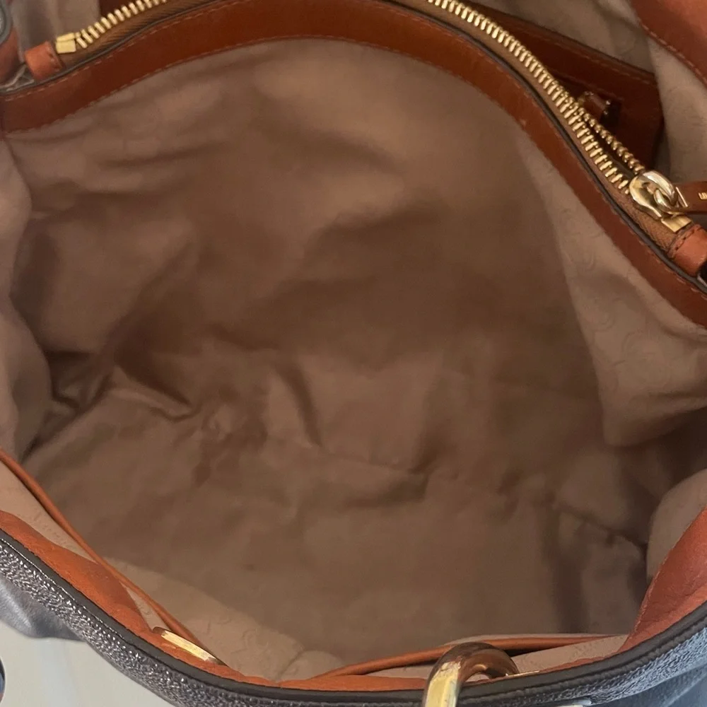 MICHAEL Michael Kors Brown Signature Coated Canvas Medium Cynthia Tote Purse